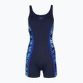 Strój pływacki jednoczęściowy damski Speedo Hyperboom Splice Muscleback Legsuit peacoat/sapphire
