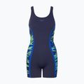 Strój pływacki jednoczęściowy damski Speedo Hyperboom Splice Muscleback Legsuit peacoat/sapphire