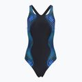 Strój pływacki jednoczęściowy damski Speedo Print Medalist anthracite