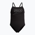 Strój pływacki jednoczęściowy dziecięcy Speedo Endurance+ Logo Thinstrap anthracite