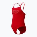 Strój pływacki jednoczęściowy dziecięcy Speedo Endurance+ Logo Thinstrap high risk red 3