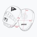 Łapy treningowe trenerskie RDX Focus Pad T1 white/black 7