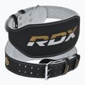 Pas do podnoszenia ciężarów RDX Belt 6" Leather black/gold 5