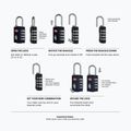 Kłódka CabinZero Travel TSA Lock absolute black 2