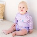 Kombinezon UPF 50+ dziecięcy z pieluszką Splash About Happy Nappy lilac sprnig 2