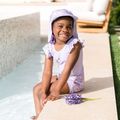 Strój kąpielowy jednoczęściowy dziecięcy z pieluszką Splash About Happy Nappy lilac spring 9