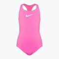 Strój pływacki jednoczęściowy dziecięcy Nike Essential Racerback pink spell