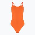Strój pływacki jednoczęściowy damski Nike Lace Up Tie Back total orange