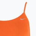 Strój pływacki jednoczęściowy damski Nike Lace Up Tie Back total orange 3