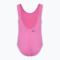 Strój pływacki jednoczęściowy dziecięcy Nike Multi Logo U-Back playful pink 2