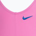 Strój pływacki jednoczęściowy dziecięcy Nike Multi Logo U-Back playful pink 4