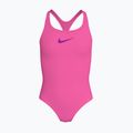 Strój pływacki jednoczęściowy dziecięcy Nike Essential Racerback hyber pink