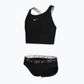 Strój pływacki dwuczęściowy dziecięcy Nike Logo Tape Crossback Midkini black 3