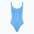 Strój pływacki jednoczęściowy damski Nike Essential V-Neck university blue