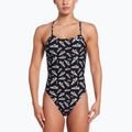 Strój pływacki jednoczęściowy damski Nike Hydrastrong Cutout jet black