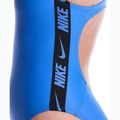 Strój pływacki jednoczęściowy damski Nike Logo Tape Fastback blue crystal 5