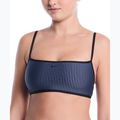 Góra od stroju pływackiego Nike Ripple Texture Bralette Classic Bikini slate