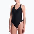 Strój pływacki jednoczęściowy damski Nike Hydralock Luxe Sail Boat V-Neck black