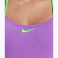 Strój pływacki jednoczęściowy damski Nike Hydrastrong Logo Graphic T-Back bright violet 4