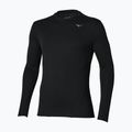 Longsleeve do biegania męski Mizuno Tech Thermal Charge Breath Thermo Long Sleeve Tee black