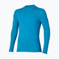 Longsleeve do biegania męski Mizuno Tech Thermal Charge Breath Thermo Long Sleeve Tee blue jewel