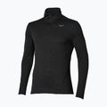 Longsleeve do biegania męski Mizuno Tech Thermal Charge Breath Thermo Half Zip Long Sleeve Tee black