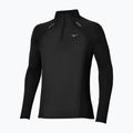 Longsleeve do biegania męski Mizuno Active Dryaeroflow Hybrid Long Sleeve Top Black