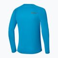 Longsleeve do biegania męski Mizuno Active Dryaeroflow blue jewel 2