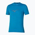 Koszulka do biegania męska Mizuno Core Runbird Short Sleeve Tee blue jewel