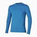 Longsleeve do biegania męski Mizuno Core Impulse Long Sleeve Tee blue jewel