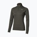 Bluza do biegania damska Mizuno Core Impulse Half Zip Long Sleeve Tee forest night