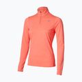 Bluza do biegania damska Mizuno Core Impulse Half Zip Long Sleeve Tee desert flower