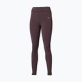 Legginsy do biegania damskie Mizuno Active Warmalite Long Tight raisin