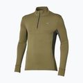 Bluza do biegania męska Mizuno Active Warmalite Half Zip Long Sleeve Top martini olive