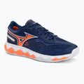 Buty do tenisa męskie Mizuno Wave Enforce Tour 2 CC beacon blue/white/lava orange