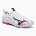 Buty do tenisa męskie Mizuno Wave Drive Neo 4 white/insignia blue/orange
