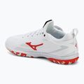 Buty do tenisa męskie Mizuno Wave Drive Neo 4 white/insignia blue/orange 3