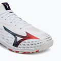 Buty do tenisa męskie Mizuno Wave Drive Neo 4 white/insignia blue/orange 7