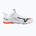Buty do tenisa męskie Mizuno Wave Drive Neo 4 white/insignia blue/orange 3