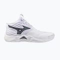 Buty do siatkówki Mizuno Wave Momentum Elite Mid white/metallic gray/black