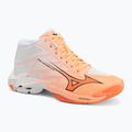 Buty do siatkówki Mizuno Wave Lightning Elite Mid Flamingo Coral/Lava Orange/White