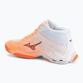 Buty do siatkówki Mizuno Wave Lightning Elite Mid Flamingo Coral/Lava Orange/White 3
