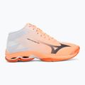 Buty do siatkówki Mizuno Wave Lightning Pro Mid flamingo coral/carbon/white 2