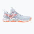Buty do siatkówki damskie Mizuno Wave Momentum Elite blue finch/white/lava orange