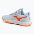 Buty do siatkówki damskie Mizuno Wave Momentum Elite blue finch/white/lava orange 3
