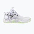 Buty do siatkówki damskie Mizuno Wave Momentum Elite Mid white/balsam green/ambrosia
