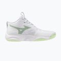Buty do siatkówki damskie Mizuno Wave Momentum Elite Mid white/balsam green/ambrosia 2