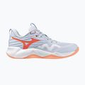 Buty do siatkówki damskie Mizuno Wave Momentum Pro blue finch/lava orange/flamingo coral