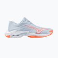 Buty do siatkówki damskie Mizuno Wave Lightning Elite blue finch/white/lava orange