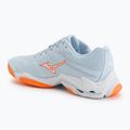 Buty do siatkówki damskie Mizuno Wave Lightning Elite blue finch/white/lava orange 3